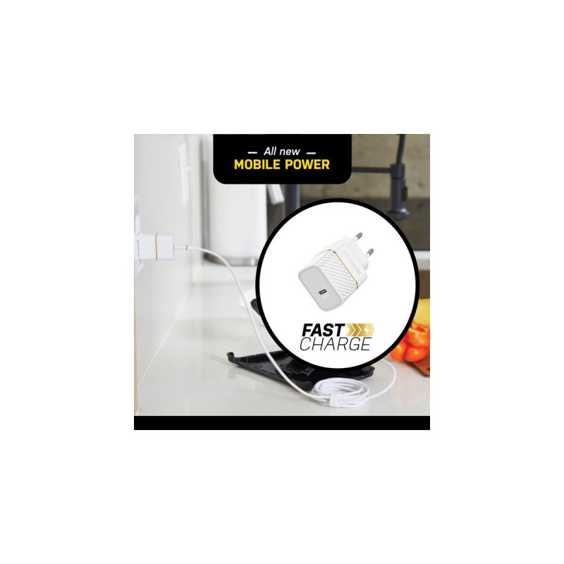 Otterbox USB-C Wand-Schnellladegerät 30W Cloud Dust White(weiß, USB Power Delivery)