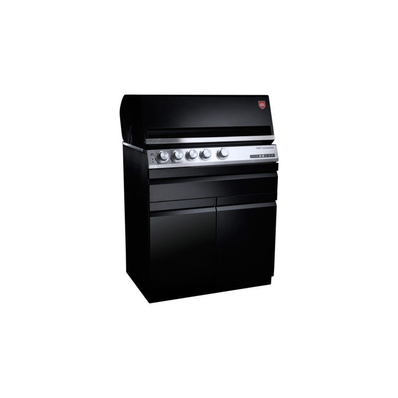 Otto Wilde Grillers Gasgrill G32 Connected, 3 Schubladen + 1 Tür(schwarz/edelstahl, mit Heckbrenner)