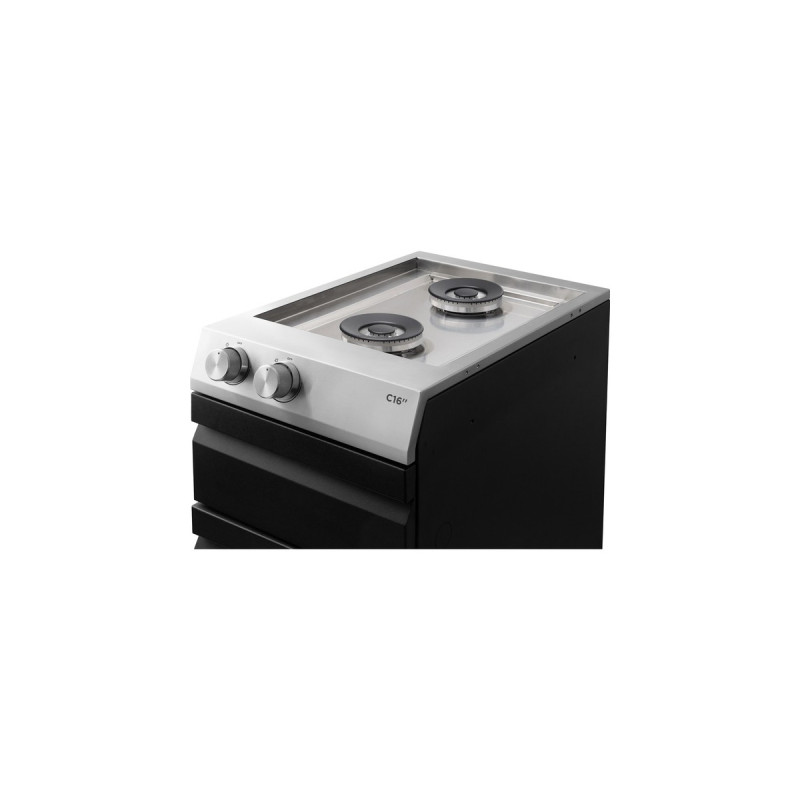 Otto Wilde Grillers Kochfeld C16 Add On, 1 Schublade, Gaskocher(schwarz/edelstahl, für G32 Connected, G32 Smart)