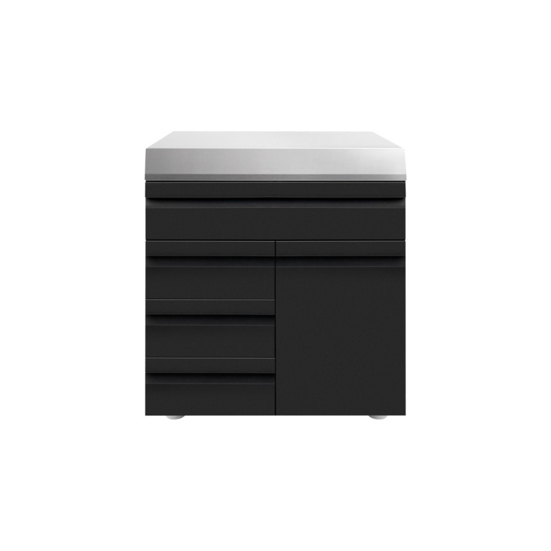 Otto Wilde Grillers S32 1 Tür / 4 Schubladen 490211, Schrank(schwarz)