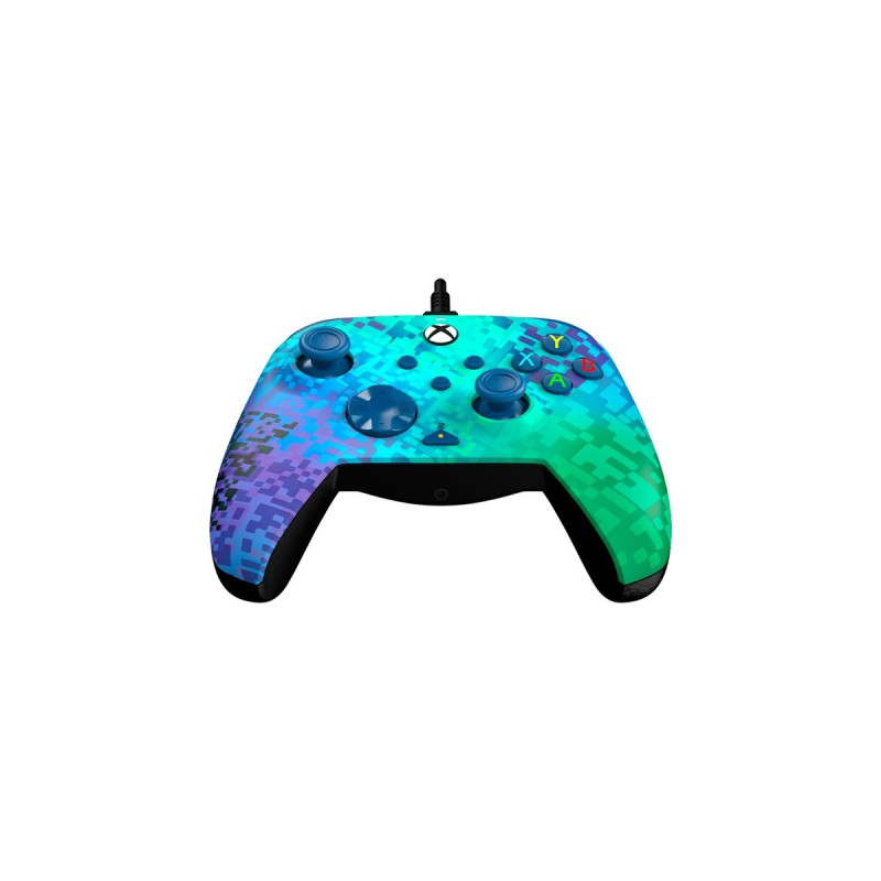PDP Rematch Advanced Wired Controller - Glitch Green, Gamepad(grün/lila, für Xbox Series X|S, Xbox One, PC)