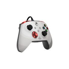 PDP Rematch Advanced Wired Controller - Radial White, Gamepad(grau/rot, für Xbox Series X|S, Xbox One, PC)