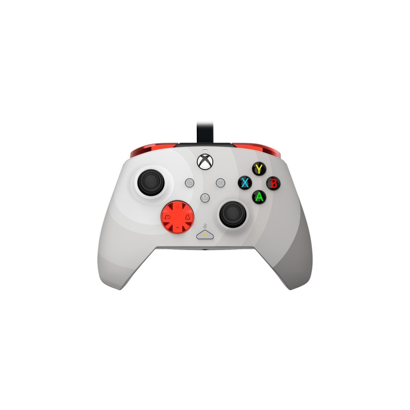 PDP Rematch Advanced Wired Controller - Radial White, Gamepad(grau/rot, für Xbox Series X|S, Xbox One, PC)