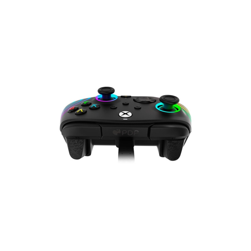 PDP Wired Controller - Afterglow Wave, Gamepad(schwarz, für Xbox Series X|S, Xbox One, PC)