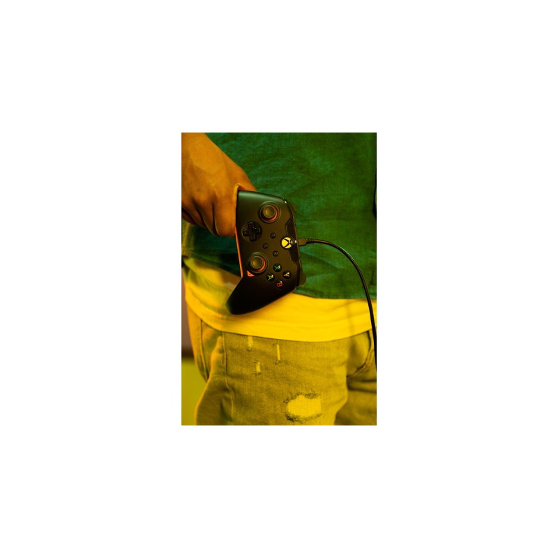 PDP Wired Controller - Atomic Black, Gamepad(schwarz/orange, für Xbox Series X|S, Xbox One, PC)