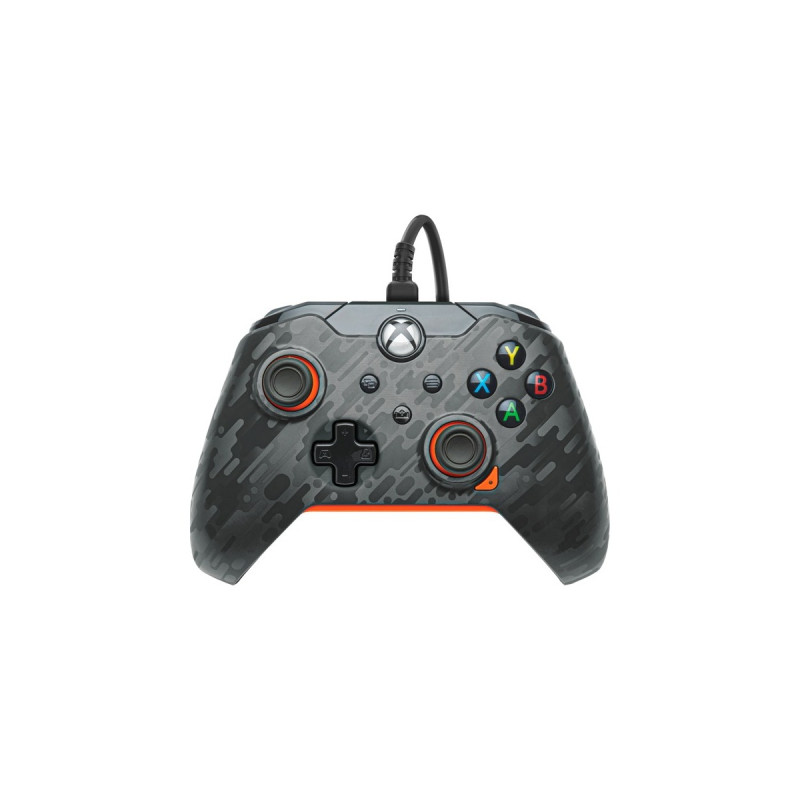 PDP Wired Controller - Atomic Carbon, Gamepad(anthrazit/orange, für Xbox Series X|S, Xbox One, PC)
