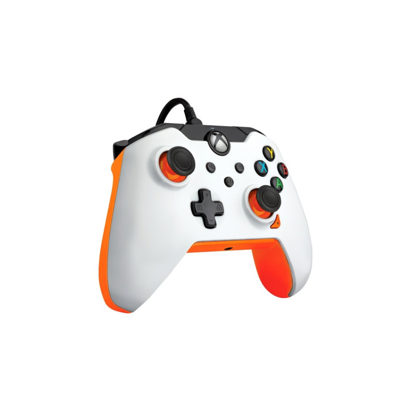 PDP Wired Controller - Atomic White, Gamepad(weiß/orange, für Xbox Series X|S, Xbox One, PC)