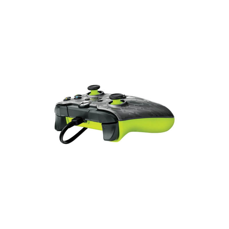 PDP Wired Controller - Electric Carbon, Gamepad(anthrazit/neon-grün, für Xbox Series X|S, Xbox One, PC)