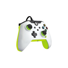 PDP Wired Controller - Electric White, Gamepad(weiß/neon-grün, für Xbox Series X|S, Xbox One, PC)