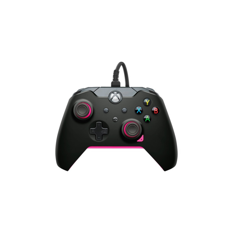 PDP Wired Controller - Fuse Black, Gamepad(schwarz/pink, für Xbox Series X|S, Xbox One, PC)