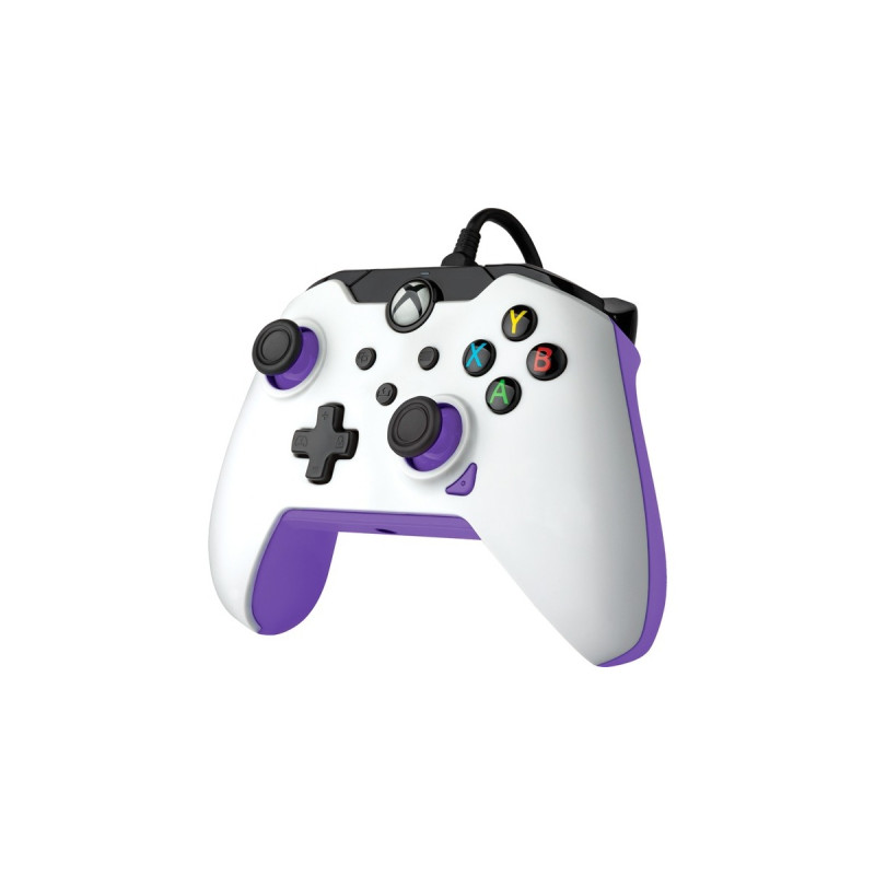 PDP Wired Controller - Fuse White, Gamepad(weiß/lila, für Xbox Series X|S, Xbox One, PC)