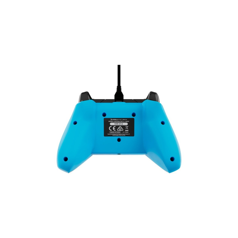 PDP Wired Controller - Ion White, Gamepad(weiß/neon-blau, für Xbox Series X|S, Xbox One, PC)