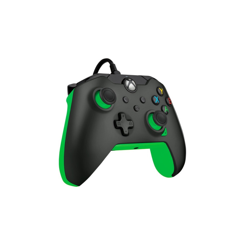 PDP Wired Controller - Neon Black, Gamepad(schwarz/grün, für Xbox Series X|S, Xbox One, PC)