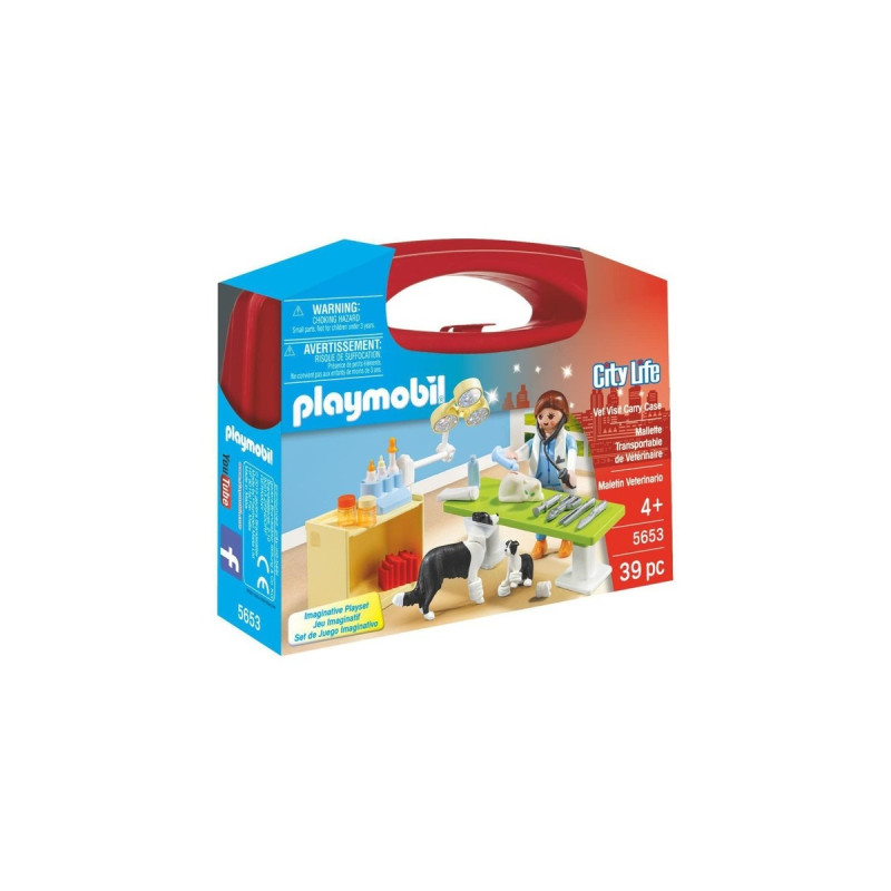 PLAYMOBIL 5653 City Life Tierarztpraxis zum Mitnehmen, Konstruktionsspielzeug