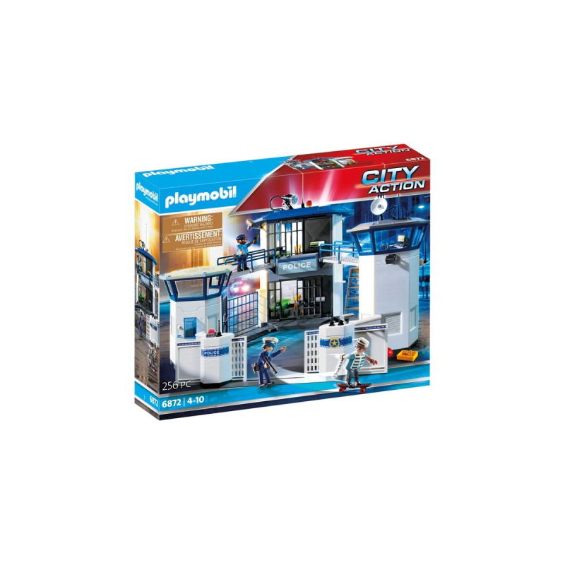 PLAYMOBIL 6872 City Action Polizei-Kommandozentrale mit Gefängnis, Konstruktionsspielzeug