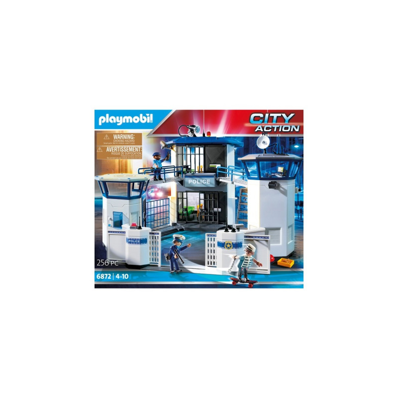 PLAYMOBIL 6872 City Action Polizei-Kommandozentrale mit Gefängnis, Konstruktionsspielzeug