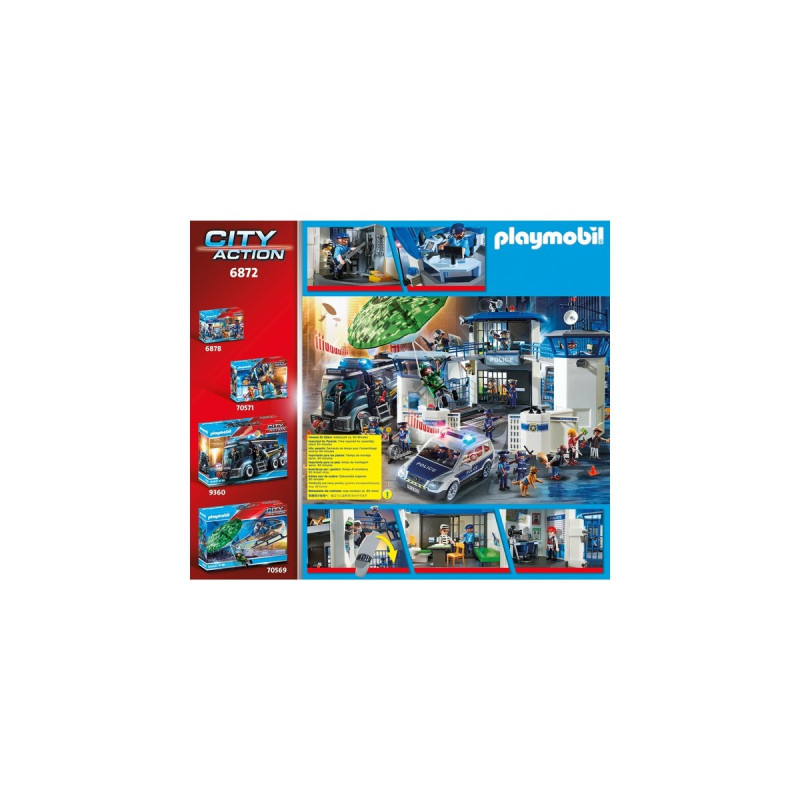 PLAYMOBIL 6872 City Action Polizei-Kommandozentrale mit Gefängnis, Konstruktionsspielzeug