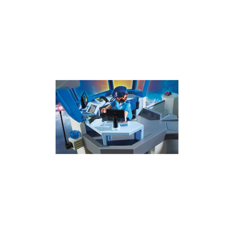 PLAYMOBIL 6872 City Action Polizei-Kommandozentrale mit Gefängnis, Konstruktionsspielzeug