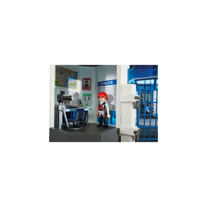 PLAYMOBIL 6872 City Action Polizei-Kommandozentrale mit Gefängnis, Konstruktionsspielzeug
