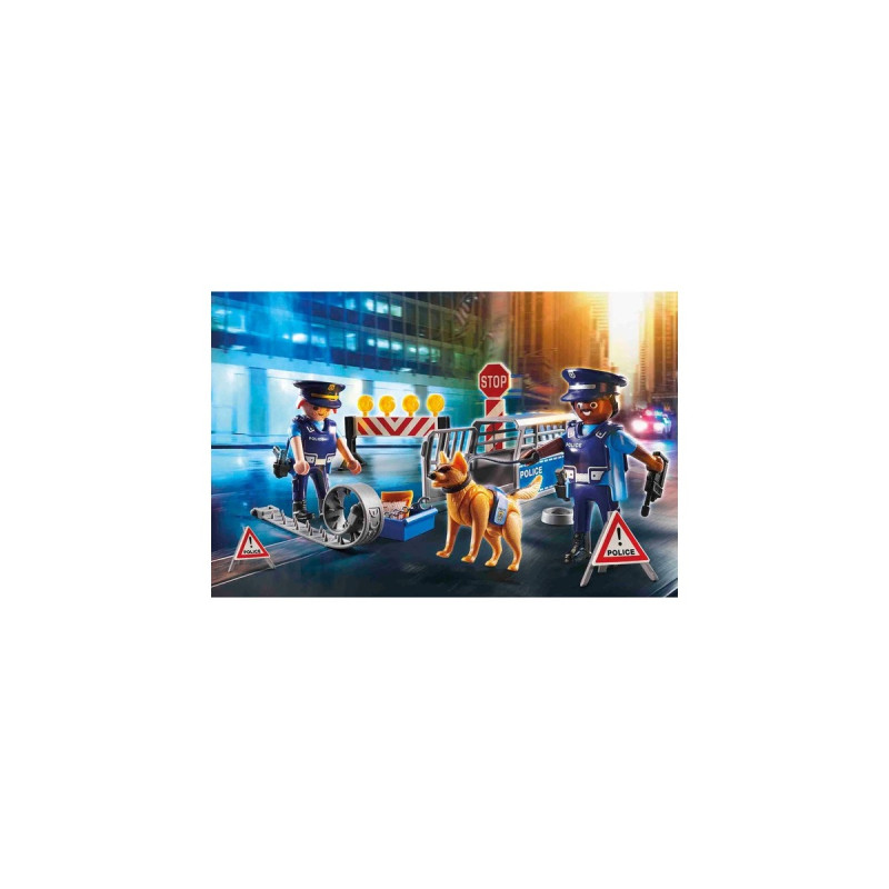 PLAYMOBIL 6878 City Action Polizei-Straßensperre, Konstruktionsspielzeug