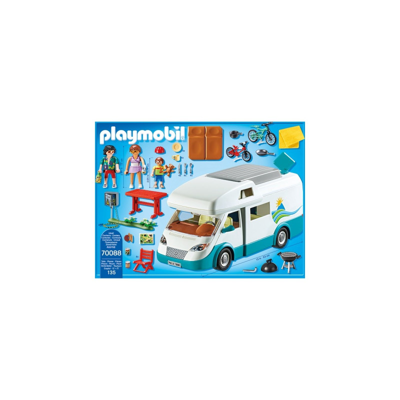 PLAYMOBIL 70088 Family Fun Familien-Wohnmobil, Konstruktionsspielzeug