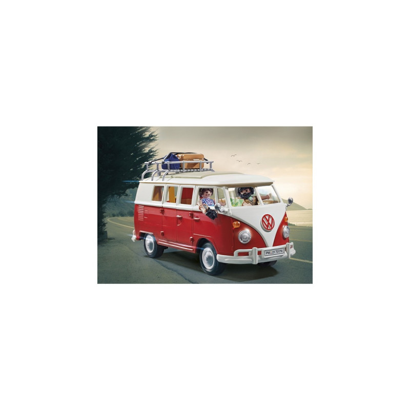 PLAYMOBIL 70176 Famous Cars Volkswagen T1 Camping Bus, Konstruktionsspielzeug