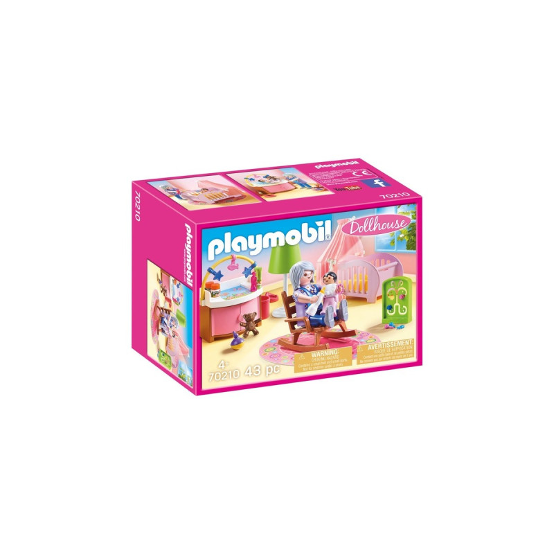 PLAYMOBIL 70210 Dollhouse Babyzimmer, Konstruktionsspielzeug