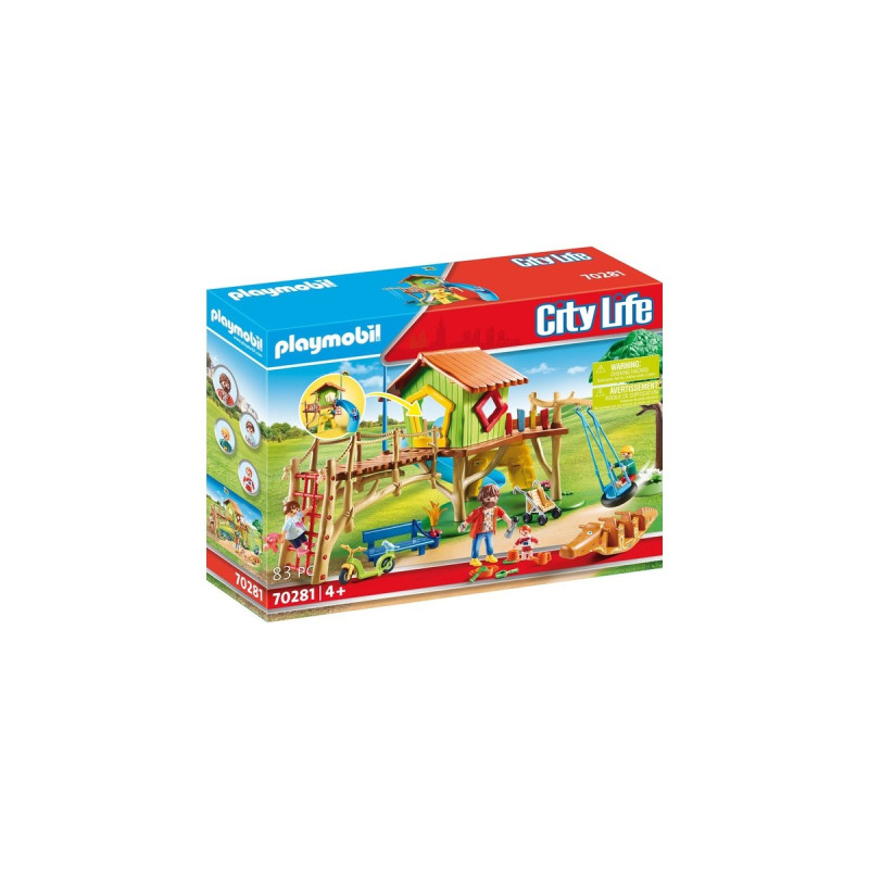 PLAYMOBIL 70281 City Life Abenteuerspielplatz, Konstruktionsspielzeug