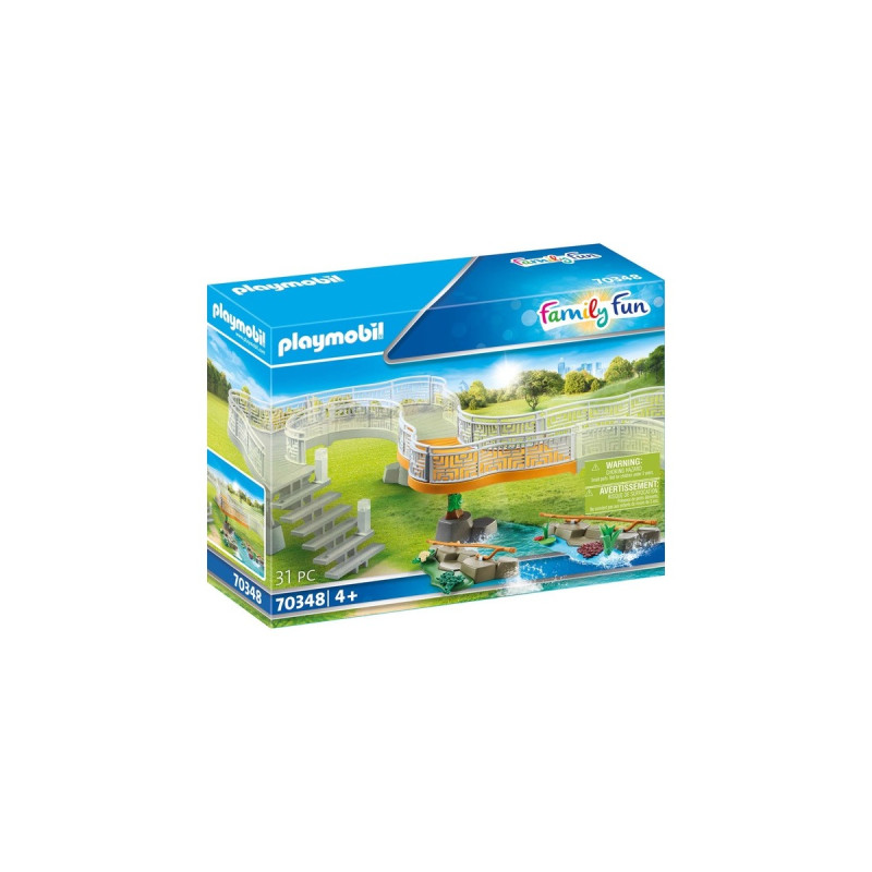 PLAYMOBIL 70348 Family Fun Erweiterungsset Erlebnis-Zoo, Konstruktionsspielzeug