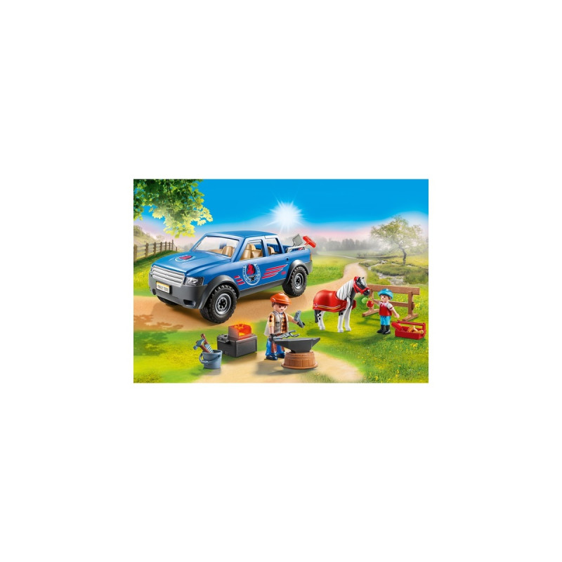 PLAYMOBIL 70518 Country Mobiler Hufschmied, Konstruktionsspielzeug