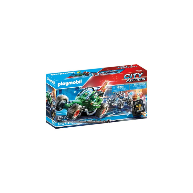 PLAYMOBIL 70577 City Action Polizei-Kart: Verfolgung des Tresorräubers, Konstruktionsspielzeug
