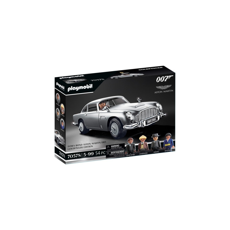 PLAYMOBIL 70578 Famous Cars James Bond Aston Martin DB5 - Goldfinger Edition, Konstruktionsspielzeug