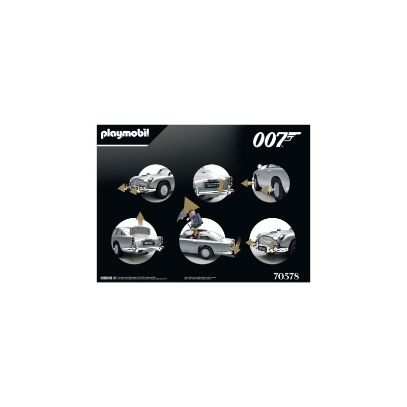 PLAYMOBIL 70578 Famous Cars James Bond Aston Martin DB5 - Goldfinger Edition, Konstruktionsspielzeug