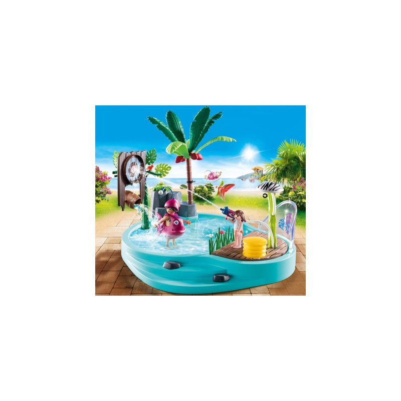 PLAYMOBIL 70610 Family Fun Spaßbecken mit Wasserspritze, Konstruktionsspielzeug