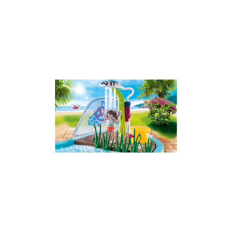 PLAYMOBIL 70610 Family Fun Spaßbecken mit Wasserspritze, Konstruktionsspielzeug