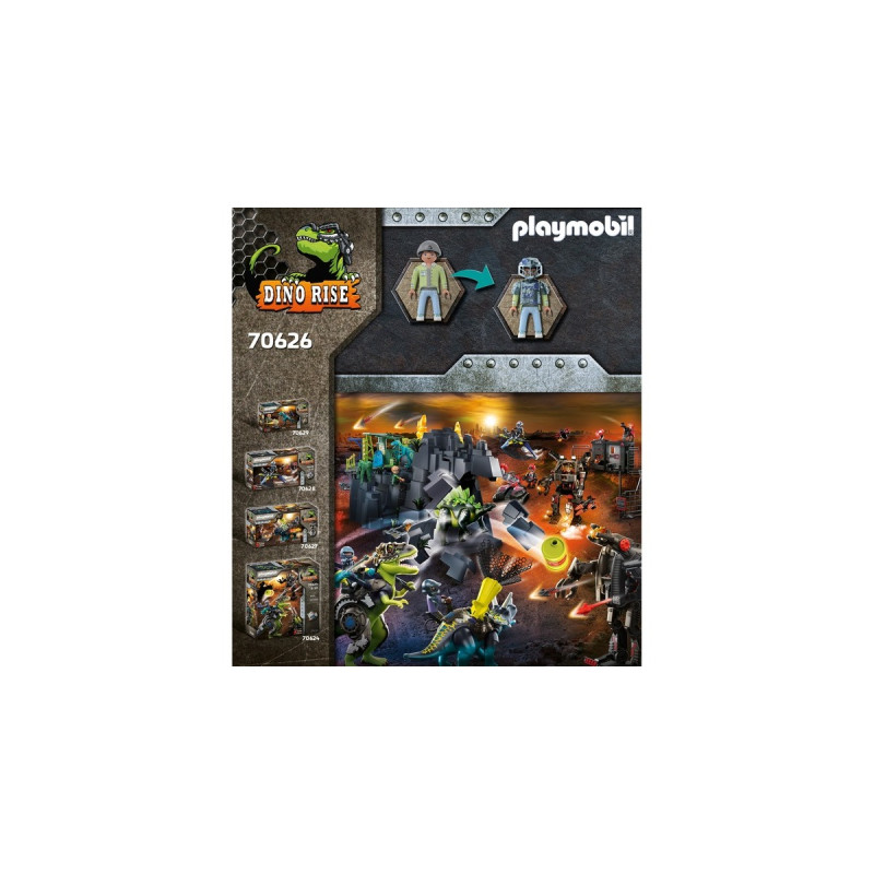 PLAYMOBIL 70626 Dino Rise Saichania: Abwehr des Kampfläufers, Konstruktionsspielzeug