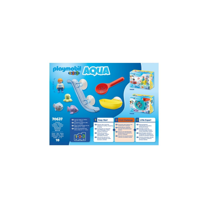 PLAYMOBIL 70637 1.2.3 AQUA Fangspaß mit Meerestierchen, Konstruktionsspielzeug