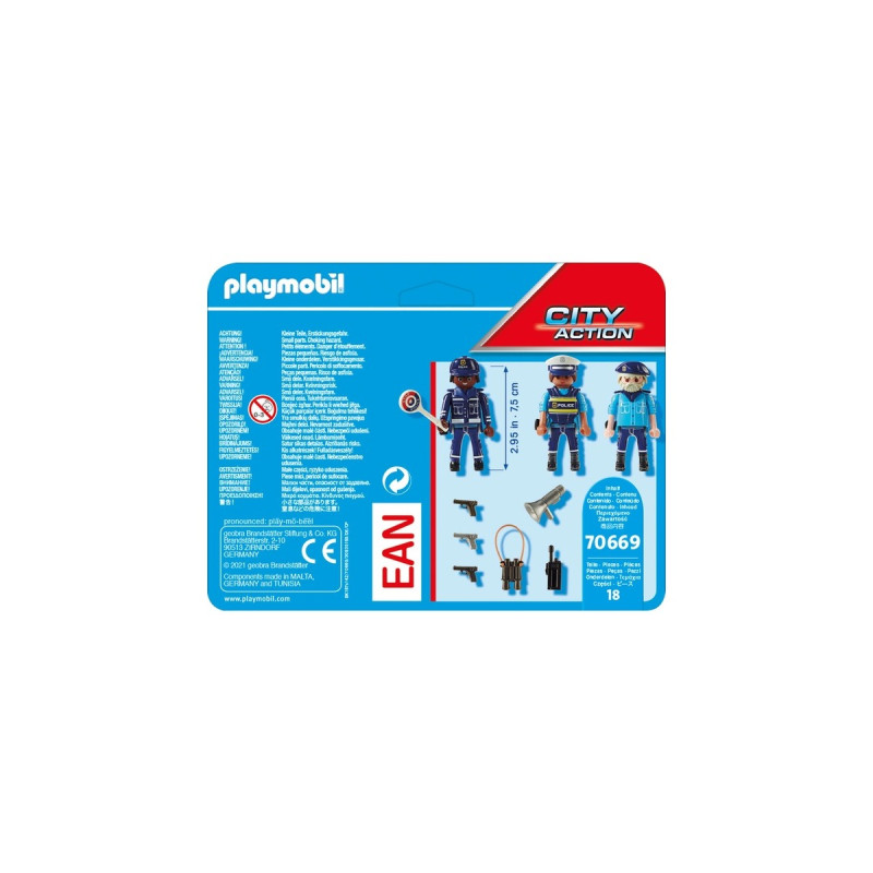 PLAYMOBIL 70669 City Action Figurenset Polizei, Konstruktionsspielzeug