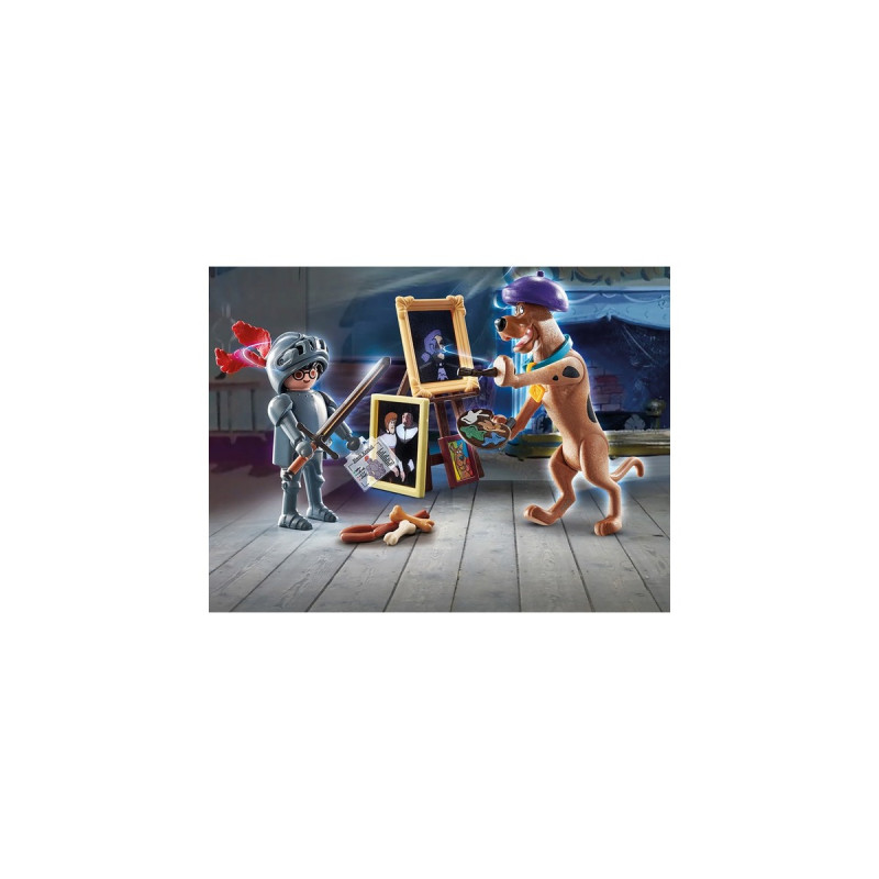 PLAYMOBIL 70709 SCOOBY-DOO! Abenteuer mit Black Knight, Konstruktionsspielzeug