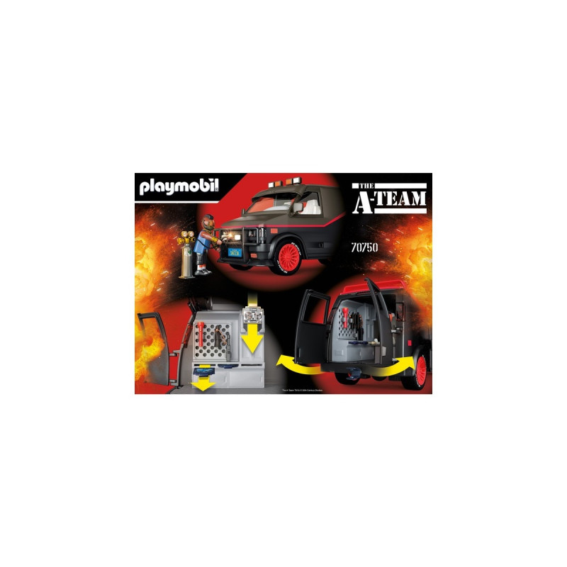 PLAYMOBIL 70750 The A-Team Van, Konstruktionsspielzeug