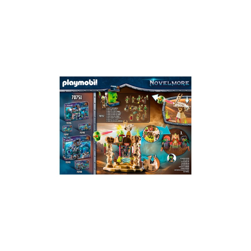 PLAYMOBIL 70751 Novelmore Sal'ahari Sands - Tempel der Skelettarmee, Konstruktionsspielzeug