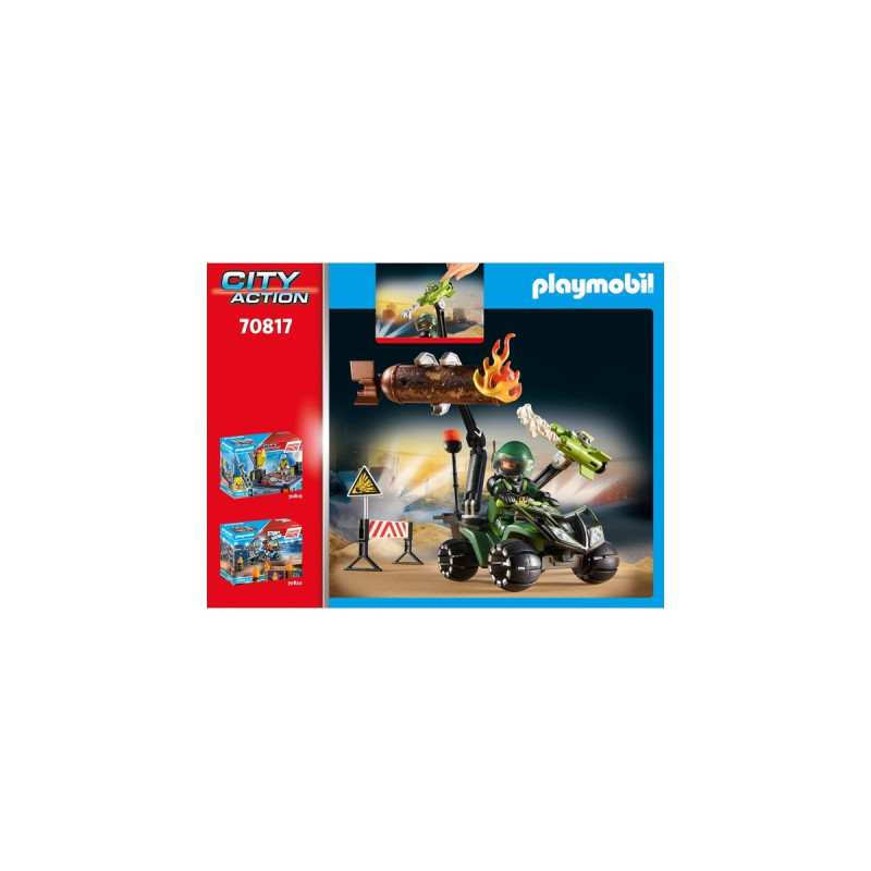 PLAYMOBIL 70817 City Action Starter Pack Polizei: Gefahrentraining, Konstruktionsspielzeug