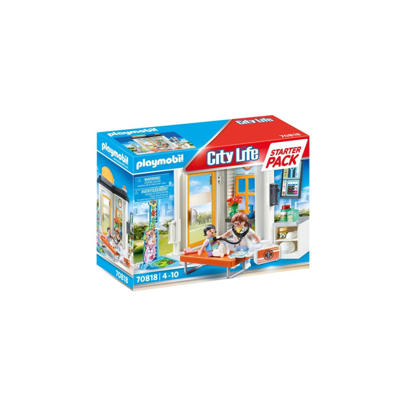 PLAYMOBIL 70818 City Life Starter Pack Kinderärztin, Konstruktionsspielzeug