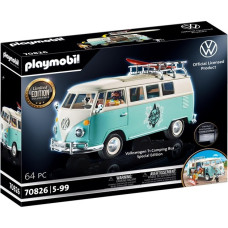 PLAYMOBIL 70826 Famous Cars Volkswagen T1 Camping Bus - Special Edition, Konstruktionsspielzeug