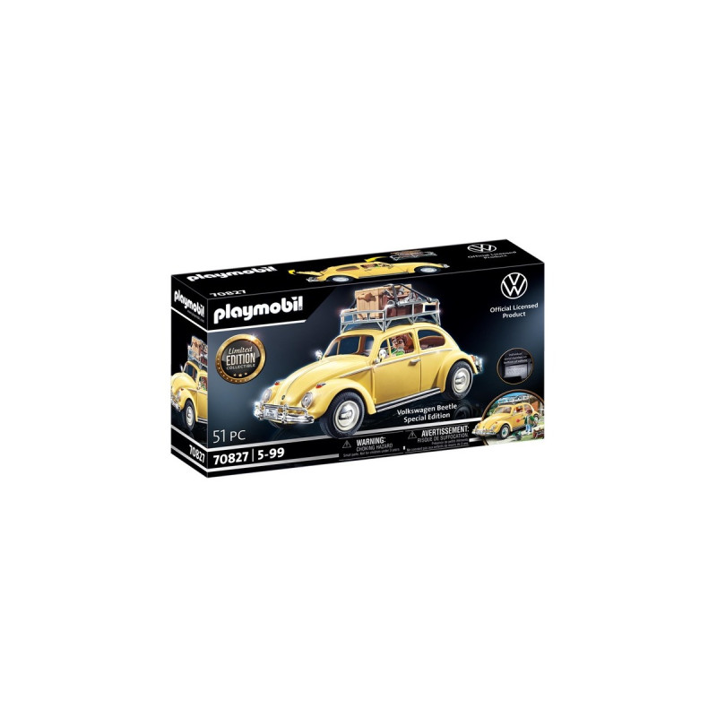 PLAYMOBIL 70827 Famous Cars Volkswagen Käfer - Special Edition, Konstruktionsspielzeug