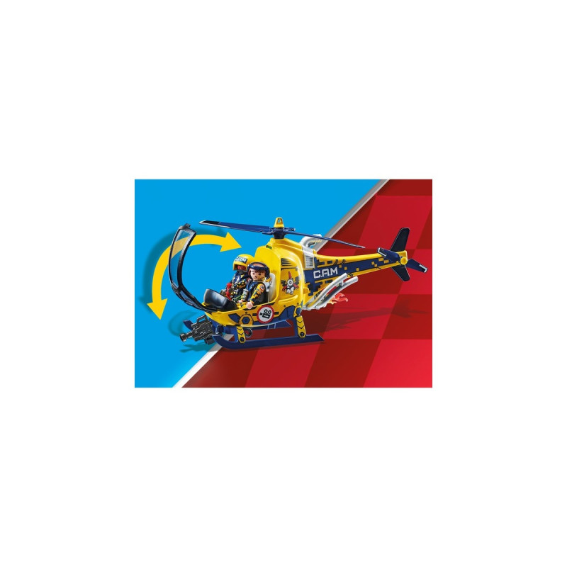 PLAYMOBIL 70833 Air Stuntshow Filmcrew-Helikopter, Konstruktionsspielzeug
