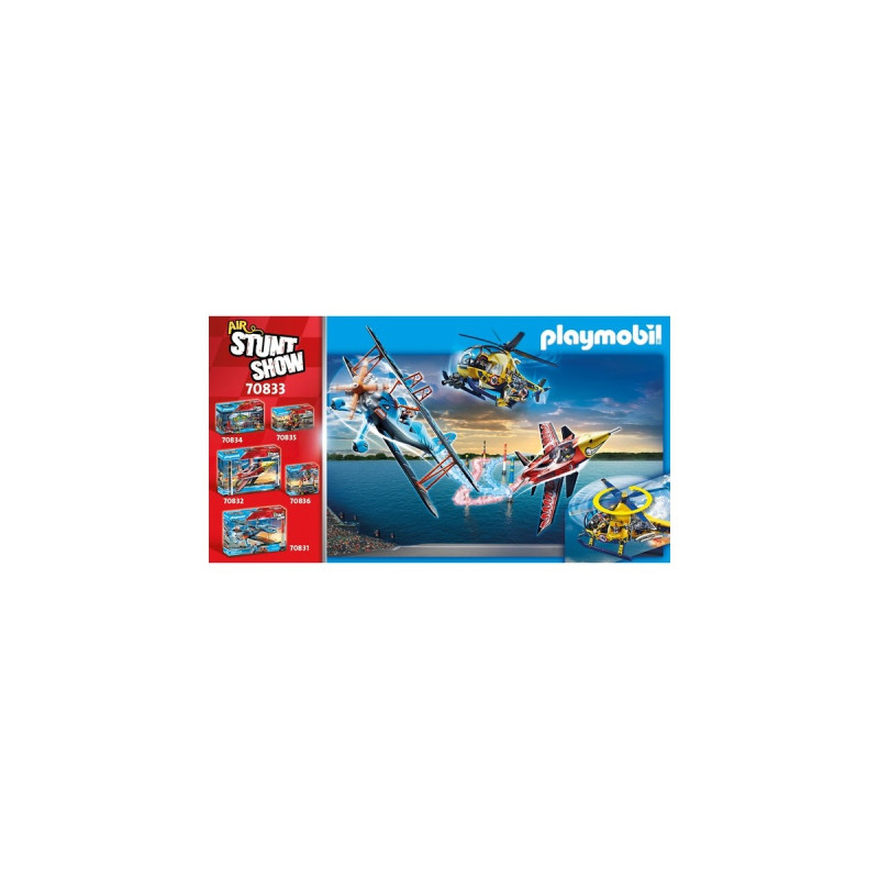 PLAYMOBIL 70833 Air Stuntshow Filmcrew-Helikopter, Konstruktionsspielzeug
