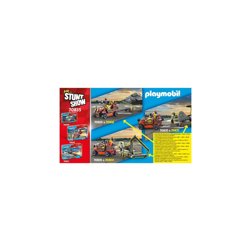PLAYMOBIL 70835 Air Stuntshow mobiler Reparaturservice, Konstruktionsspielzeug
