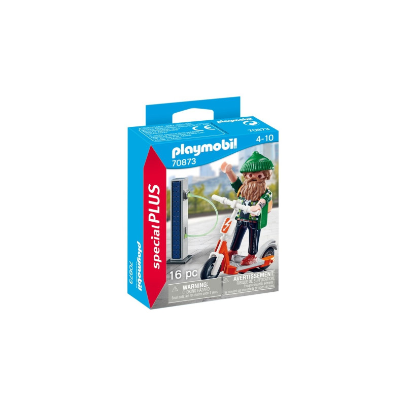 PLAYMOBIL 70873 specialPLUS Hipster mit E-Roller, Konstruktionsspielzeug