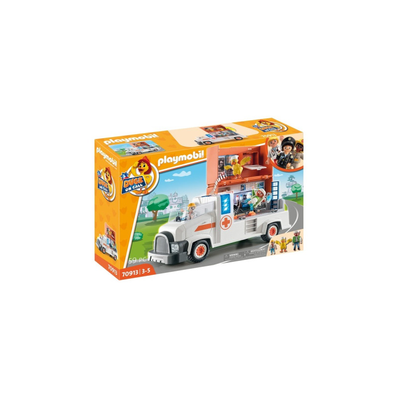 PLAYMOBIL 70913 DUCK ON CALL Notarzt Truck, Konstruktionsspielzeug